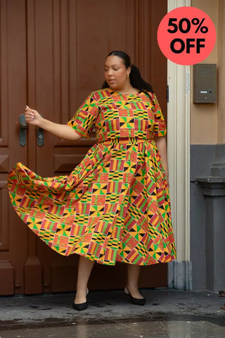 Teju Kente Skirt Set Clothing