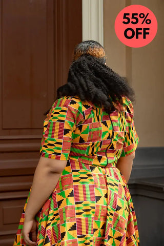 Teju Kente Skirt Set Clothing