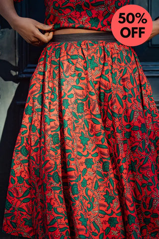 Pre-Order Teju Red 2 Piece Set Outfit Sets