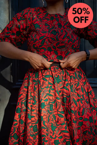 Pre-Order Teju Red 2 Piece Set Outfit Sets