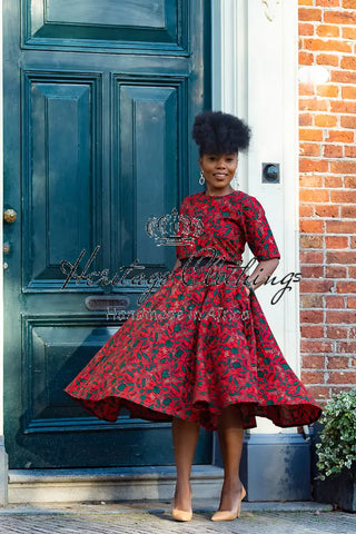 Pre-Order Teju Red 2 Piece Set Outfit Sets