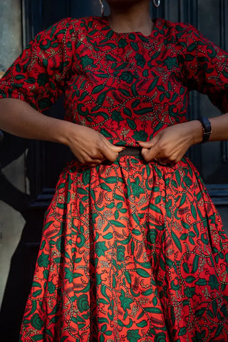 Pre-Order Teju Red 2 Piece Set Outfit Sets