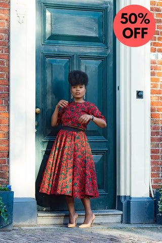 Pre-Order Teju Red 2 Piece Set Outfit Sets