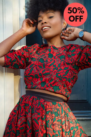 Pre-Order Teju Red 2 Piece Set Outfit Sets