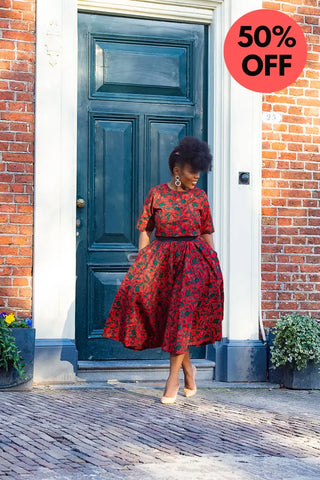 Pre-Order Teju Red 2 Piece Set Outfit Sets