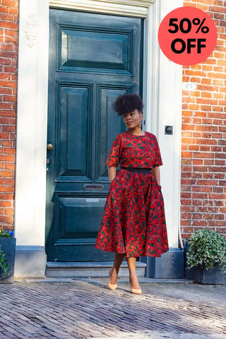 Pre-Order Teju Red 2 Piece Set Outfit Sets