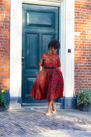 Pre-Order Teju Red 2 Piece Set Outfit Sets