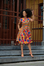 Tendai Multicoloured Kente Dress Apparel & Accessories
