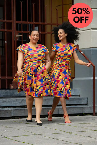 Tendai Multicoloured Kente Dress Apparel & Accessories