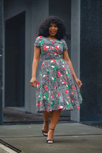 TENDAI NAVY AND RED DRESS Women’s Dress