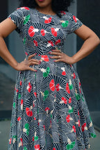 TENDAI NAVY AND RED DRESS Women’s Dress