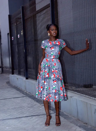 TENDAI NAVY AND RED DRESS Women’s Dress