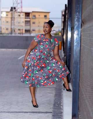 TENDAI NAVY AND RED DRESS Women’s Dress