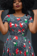 TENDAI NAVY AND RED DRESS Women’s Dress