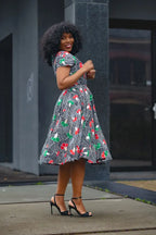 TENDAI NAVY AND RED DRESS Women’s Dress