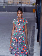 TENDAI NAVY AND RED DRESS Women’s Dress