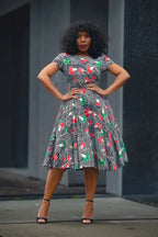 TENDAI NAVY AND RED DRESS Women’s Dress