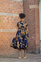 blue brown dress and XLarge Be the pop of color in any room with this blue and brown dress SS23RD LOOK 26 BROWN-BLUE DRESS