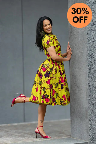 THANDIWE YELLOW DRESS Women’s Dress