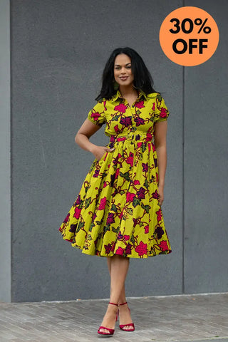 THANDIWE YELLOW DRESS Women’s Dress