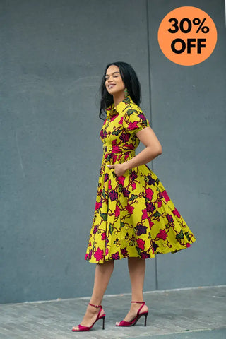 THANDIWE YELLOW DRESS Women’s Dress