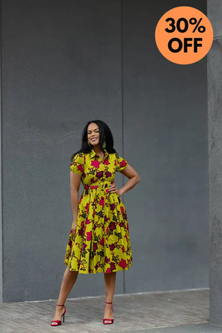 THANDIWE YELLOW DRESS Women’s Dress