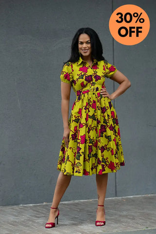 THANDIWE YELLOW DRESS Women’s Dress