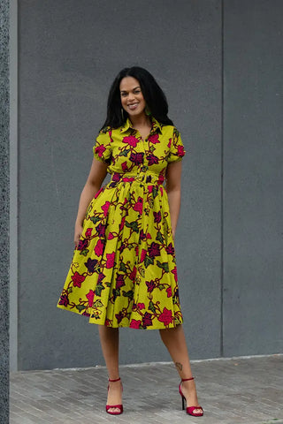 THANDIWE YELLOW DRESS Women’s Dress