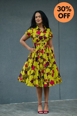 THANDIWE YELLOW DRESS Women’s Dress