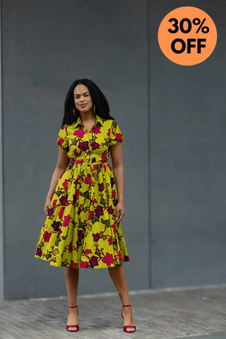 THANDIWE YELLOW DRESS Women’s Dress