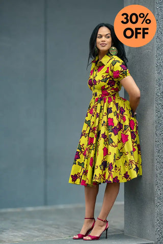 THANDIWE YELLOW DRESS Women’s Dress