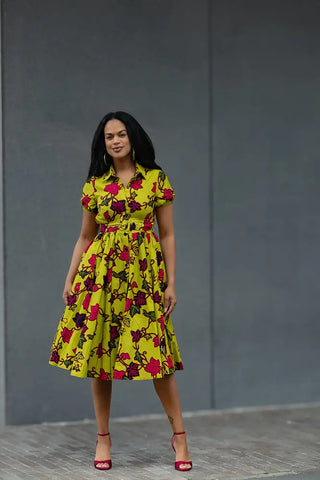 THANDIWE YELLOW DRESS Women’s Dress