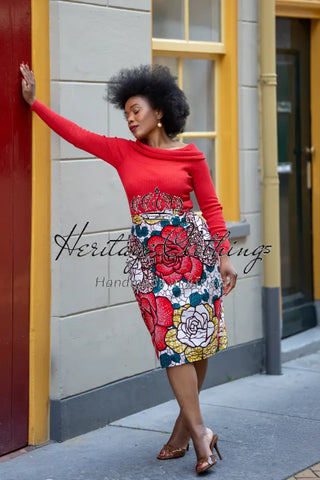 TUTU FLORAL PENCIL SKIRT Women’s Skirts