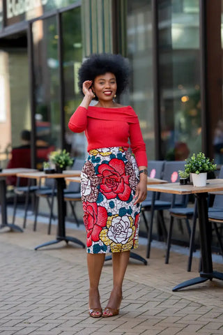 TUTU FLORAL PENCIL SKIRT Women’s Skirts