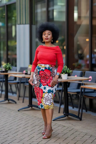 TUTU FLORAL PENCIL SKIRT Women’s Skirts