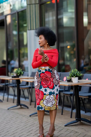 TUTU FLORAL PENCIL SKIRT Women’s Skirts