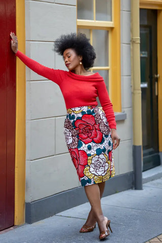 TUTU FLORAL PENCIL SKIRT Women’s Skirts