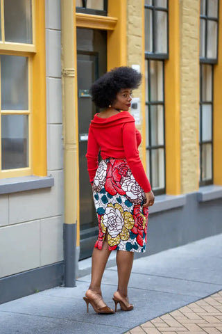 TUTU FLORAL PENCIL SKIRT Women’s Skirts