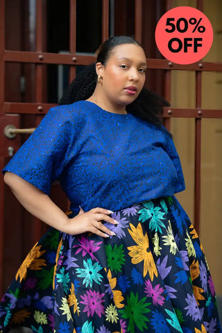 Yomi Floral Skater Skirt Skirts