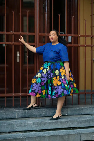 Yomi Floral Skater Skirt Skirts