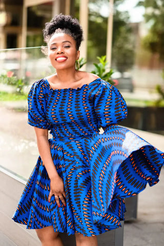 Yomi Smocked Cropped Top Women’s Dress