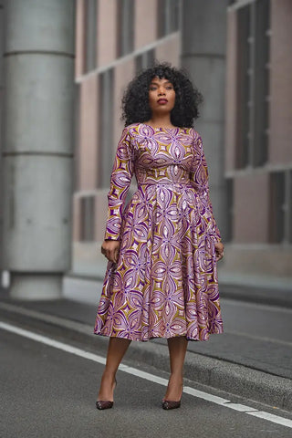 Zanelle Purple And Brown Dress Heritage Clothings Zanelle Purple And Brown Dress Heritage Clothings