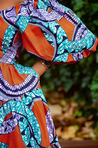 Zari Power Sleeeve Maxi Dress Dresses