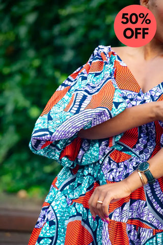 Zari Power Sleeeve Maxi Dress Dresses