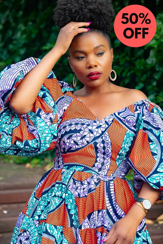 Zari Power Sleeeve Maxi Dress Dresses