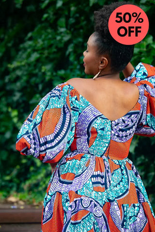 Zari Power Sleeeve Maxi Dress Dresses