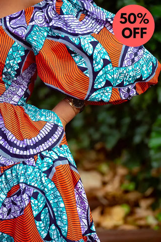 Zari Power Sleeeve Maxi Dress Dresses