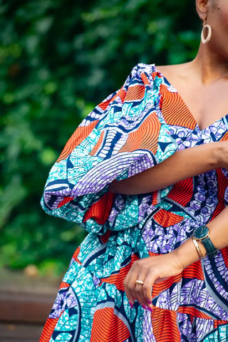 Zari Power Sleeeve Maxi Dress Dresses