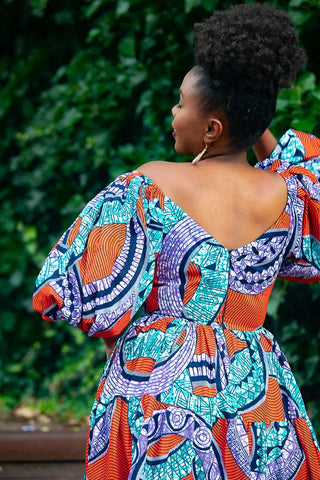 Zari Power Sleeeve Maxi Dress Dresses