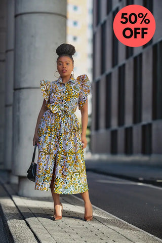 Zendaya Floral Midi Dress